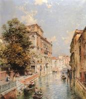 Unterberger, Franz Richard - A View in Venice Rio S Marina
